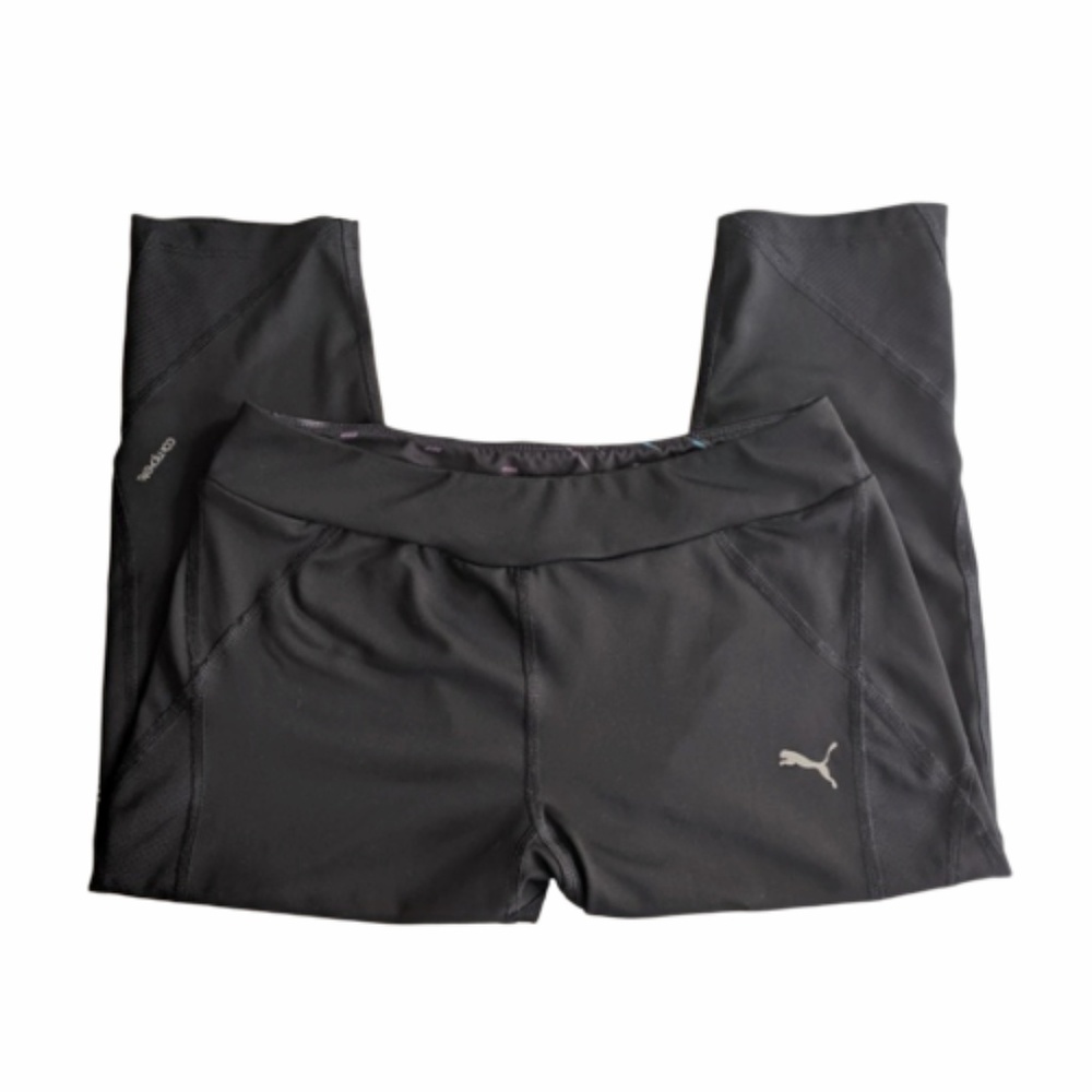Puma Black Capri Athletic Yoga Pants - Size Small